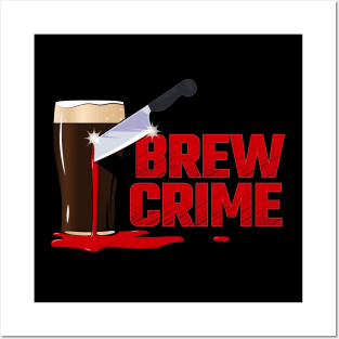 Brew Crime Main Logo Posters and Art